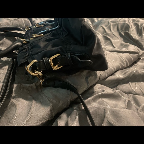 Prada leather and nylon ruched bag. Excellent condition. Please look at photos - Picture 12 of 16